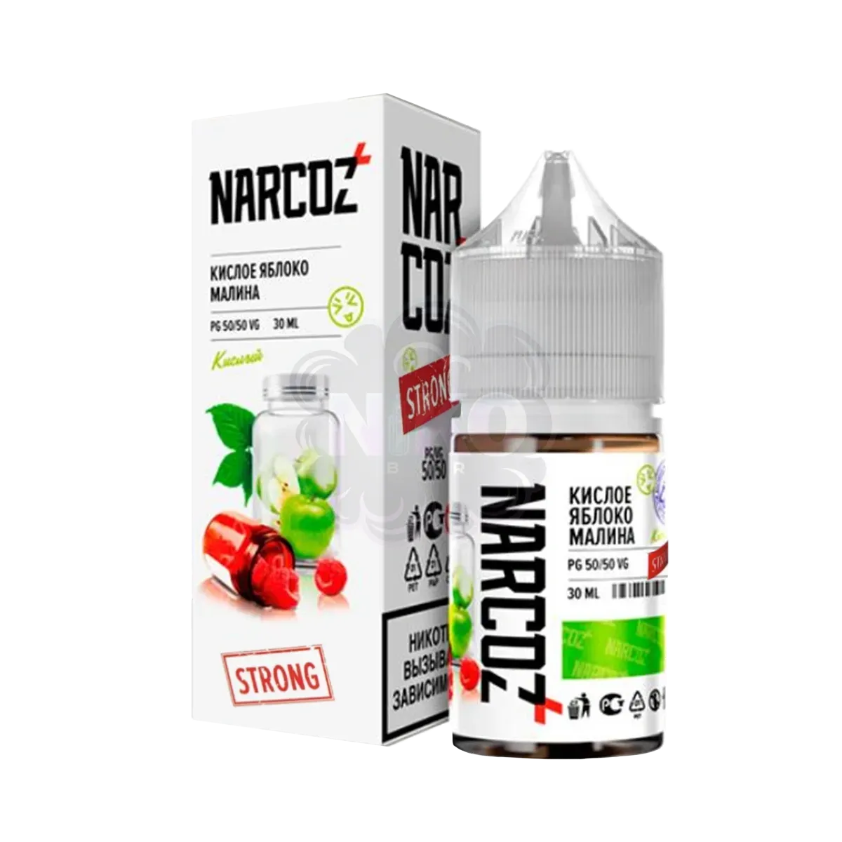 Narcoz Strong - Кислое Яблоко Малина Narcoz Strong - Кислое Яблоко Малина